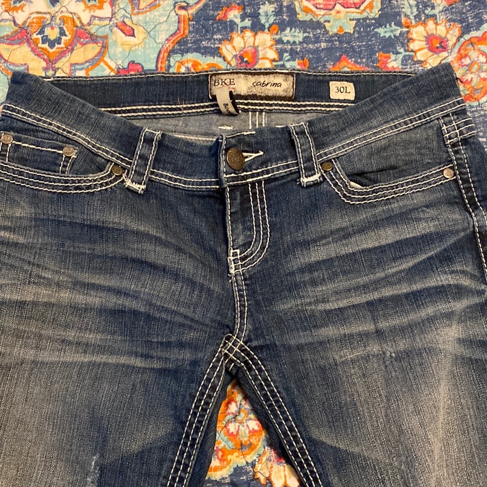 BKE womens jeans size 40 long but tailored to 30 regular